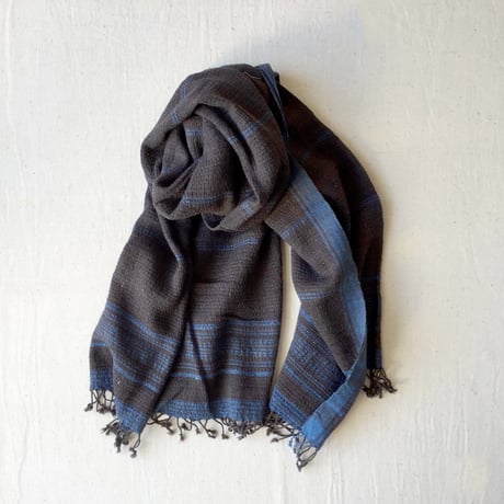 Organic Khadi Basket Bath Towel (Iron Black)