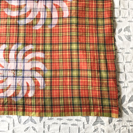 Plaid Printed Apron Dress (Red)