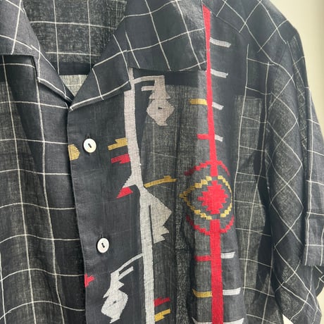 Jamdani Bowler Shirts Short
