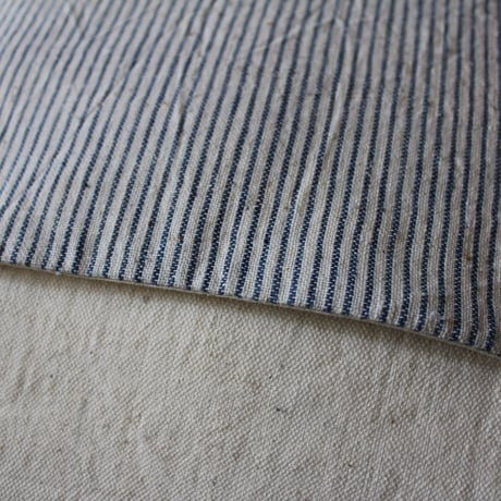 Gara-bou × Khadi Cushion Cover (Indigo Stripe)