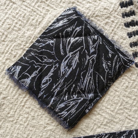 60x5 Printed Cushion Place Mats #Triostar - Black
