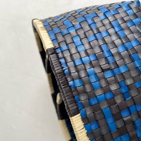 Othai Olai Open Basket 3sizes (Black Blue)