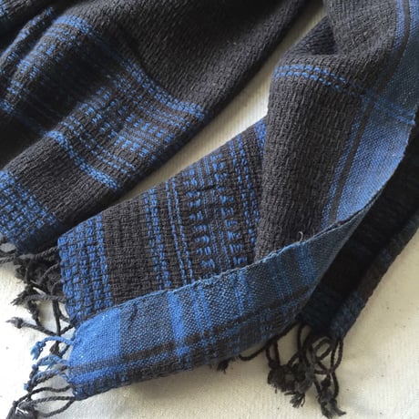 Organic Khadi Basket Bath Towel (Iron Black)