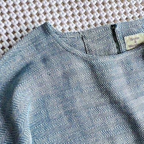 Organic Khadi Coverall Apron (Herringbone Indigo)