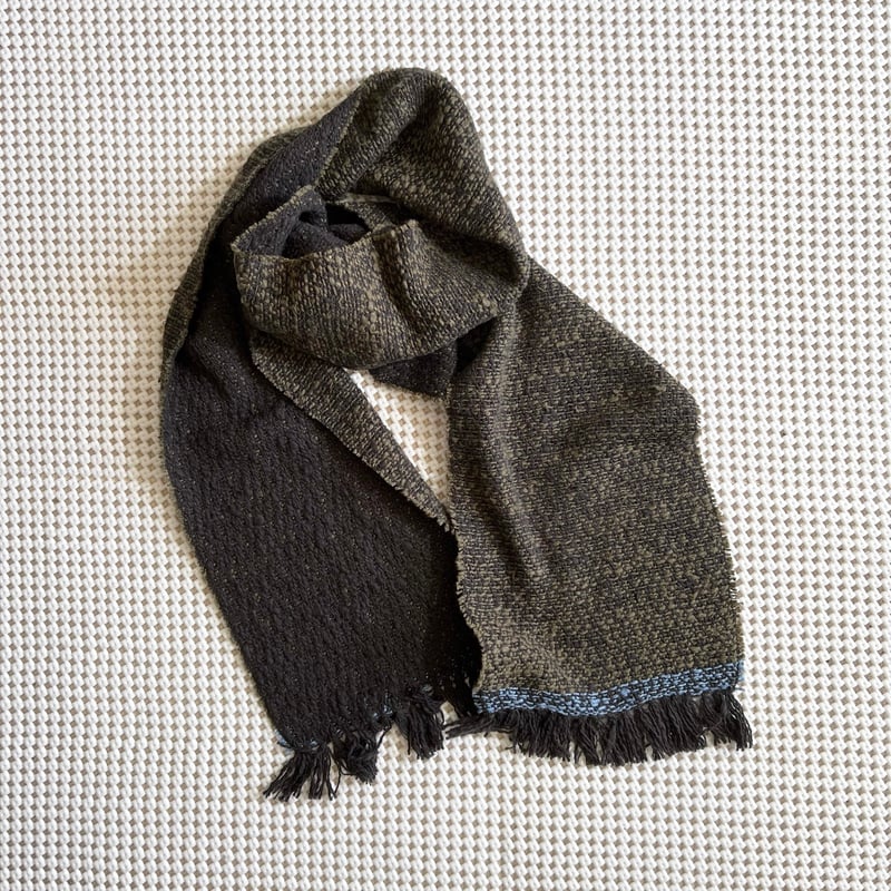 kaval カヴァル／Cotton stole(black) マフラー ショール kaval