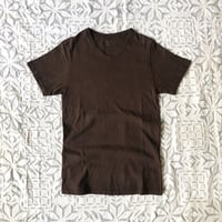 Gara-bou Short Sleeve T-shirts  Natural Dyed Unisex ( Teach Mud )