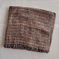 Gara-bou Blanket Stole Kabe 100×190cm (Double Face - Tweed Red)