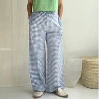 Hand Woven Cotton Pant (Gingham)