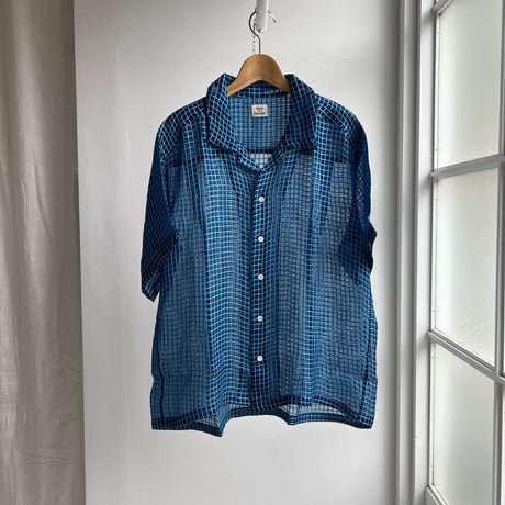 Silk + Viscose Bowler Shirts Regular (Blue / Size2)