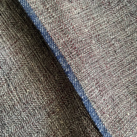 Organic Khadi Sheets  (Tweed Herringbone)