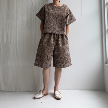 Katab Print Pullover (Brown)