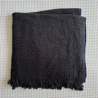 Gara-bou Blanket Stole Kabe 100×200cm (H.B. Charcoal Black)