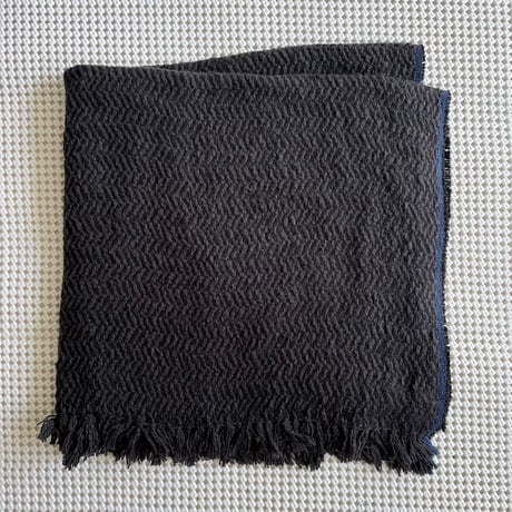 Gara-bou Blanket Stole Kabe 100×200cm (H.B. Charcoal Black)