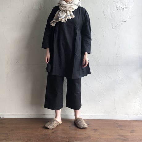Gara-bou Medium Stole WS Kabe 50×190cm (Twill - Navy)