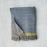 Gara-bou Medium Stole Kabe WS 50×190cm (Double Face - Gray Indigo)