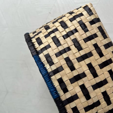 Othai Olai Open Basket 3sizes (Natural Blue)