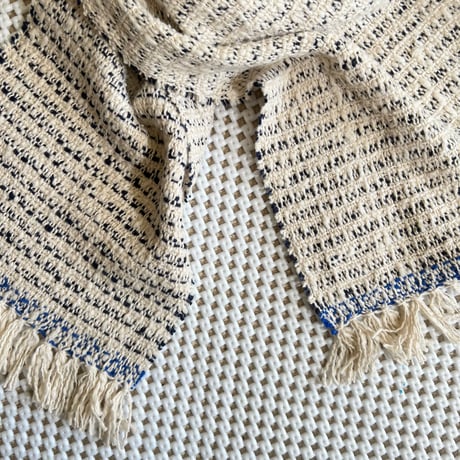 Gara-bou Muffler Stole Kabe 22×200cm (R. Pin Border Navy)