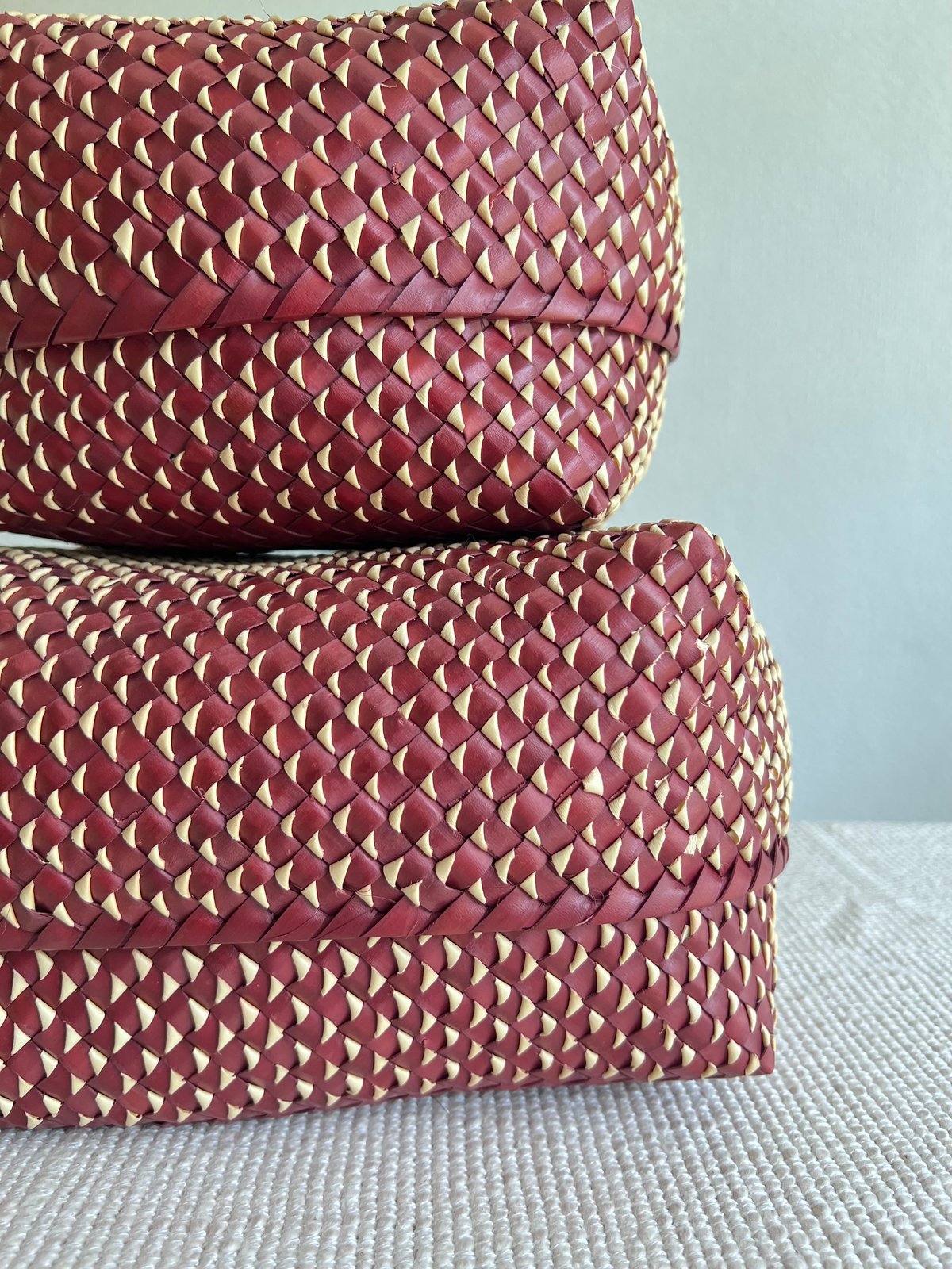 8mm Kottan Basket 3sizes (Bordeaux) | Suno & Mo