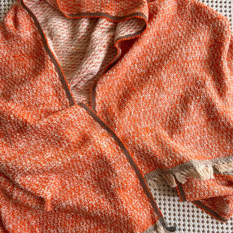 Gara-bou Blanket Stole Kabe 100×190cm (D.F. Orange)