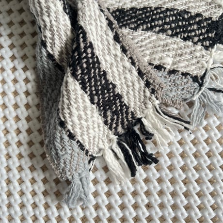Kids & Baby Gara-bou Muffler Kabe (Twill Stripe - Light Gray)