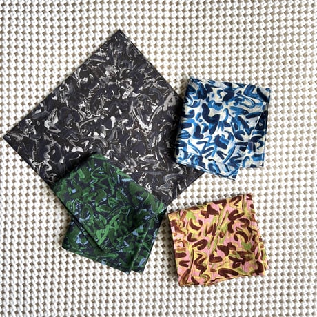 #100 Khadi Printed Bandana (4colors)