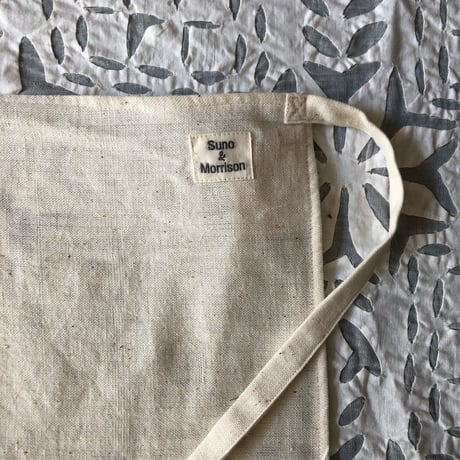 Organic Khadi Kid's Full Apron ( Indigo Selvedge / Indigo Hickory / Charcoal Pin Stripe )