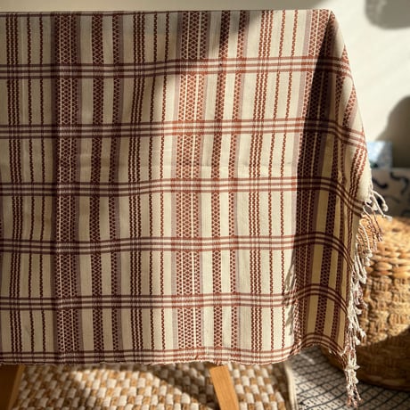 OG Jacquard Throw (Ivory Brown)