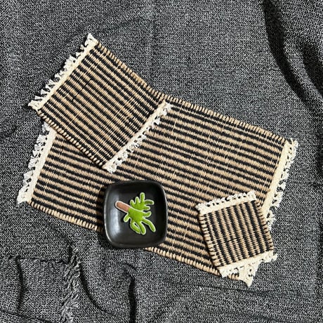 Jute Stripe Pot Mat & Coaster