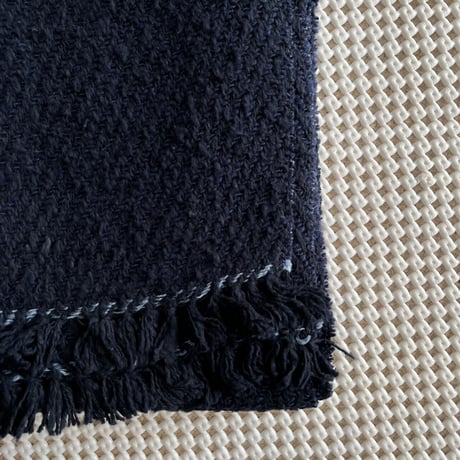 Gara-bou Medium Stole WS Kabe 50×190cm (Twill - Navy)