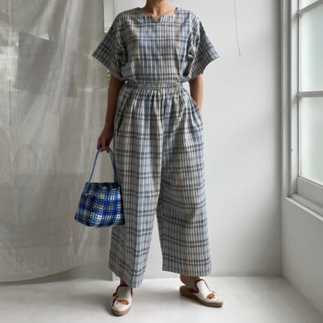 OG 2x1 Khadi Long Pant (Madras)