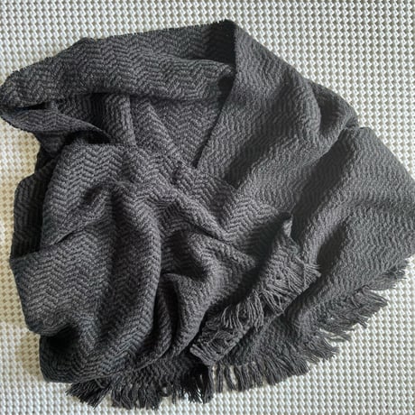 Gara-bou Medium Stole Kabe WS 50×200cm (H.B. Charcoal Black)