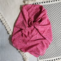 Silk Cotton Printed Scarf (Mini Nerium-Pink 100x100)