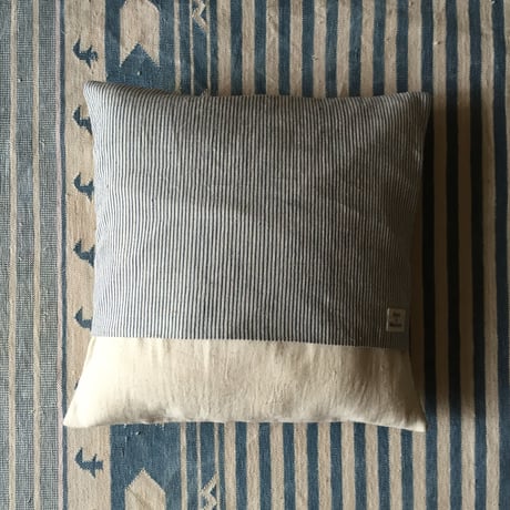 Gara-bou × Khadi Cushion Cover (Ice Ivory)