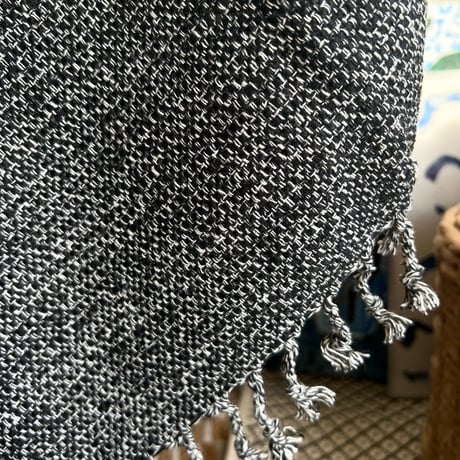 Silk Cotton Tweed Throw #Monochrome 2sizes