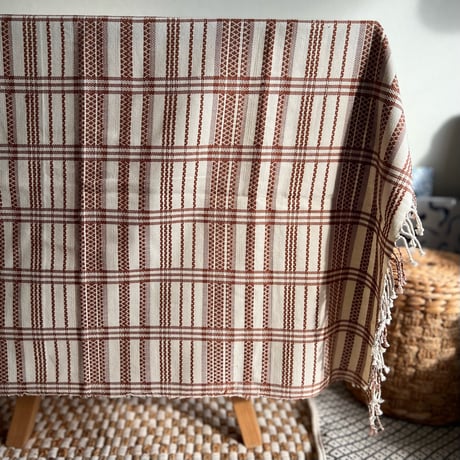 OG Jacquard Throw (Ivory Brown)
