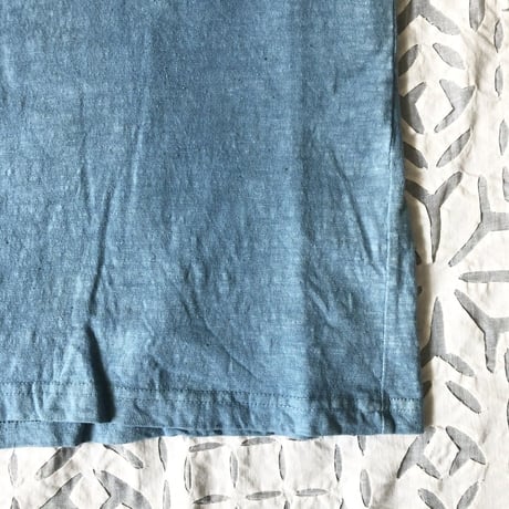 Gara-bou Short Sleeve T-shirts  Natural Dyed Unisex ( Light Indigo )
