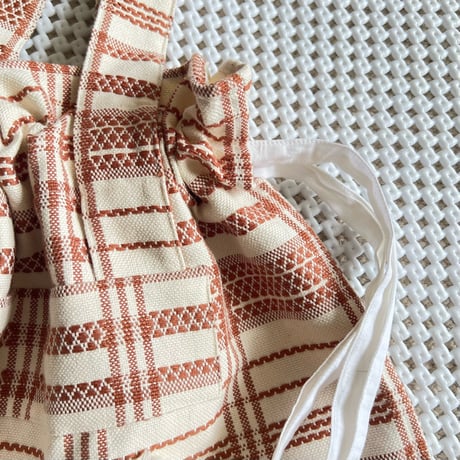 OG Jacquard Drawstring Tote (Brown)