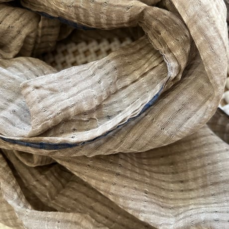 TC Khadi Chambray Stole (Beige Gray)