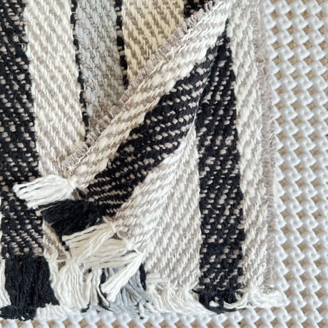 Gara-bou Medium Stole Kabe WS 50×190cm (Twill Stripe - Light Gray)