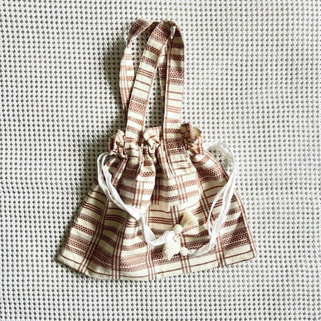 OG Jacquard Drawstring Tote (Brown)