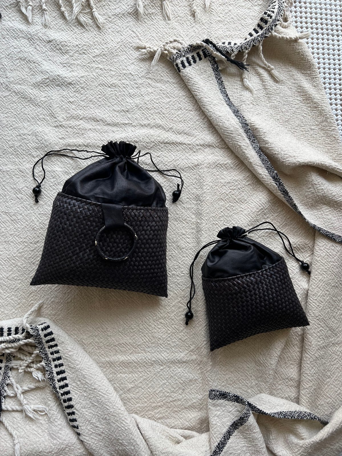 Kottan Evening bag (Full Black / 2sizes) | Suno