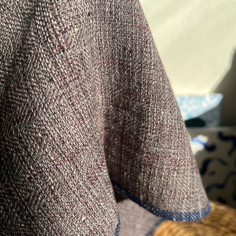 Organic Khadi Sheets  (Tweed Herringbone)