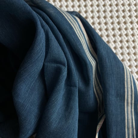 #150 Khadi Indigo Stole