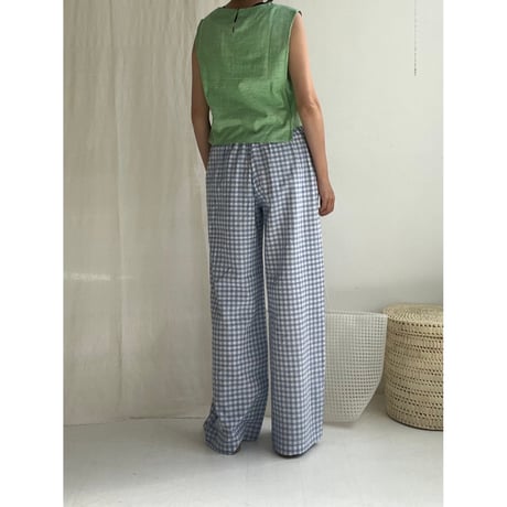 Woven Sleeveless Top (Green)