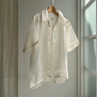 Silk + Viscose Bowler Shirts Regular (Ivory)