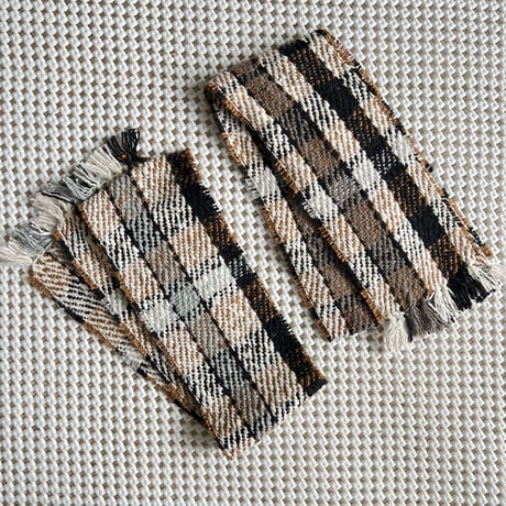 Kids & Baby Gara-bou Muffler Kabe (Twill Plaid - Brown)