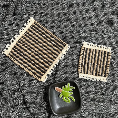 Jute Stripe Pot Mat & Coaster