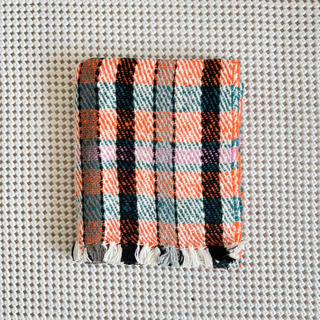 Gara-bou Medium Stole Kabe WS 50×190cm (Twill Plaid - Orange)