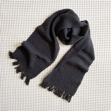 Gara-bou Muffler Stole Kabe 22×200cm (H.B. Charcoal Navy)