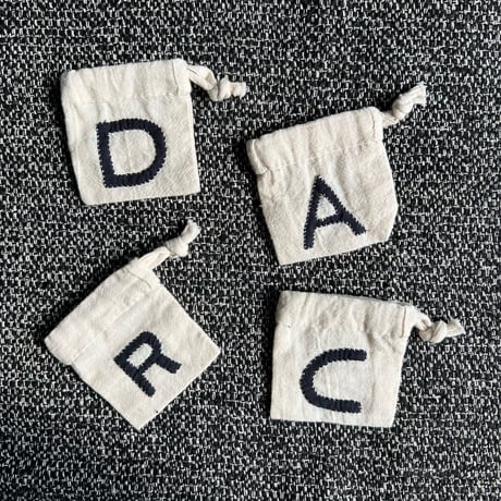 Alphabet Drawstring Bags